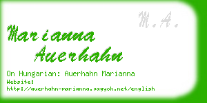 marianna auerhahn business card